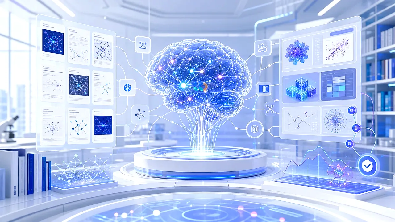 高校科研 AI 方案宣传图